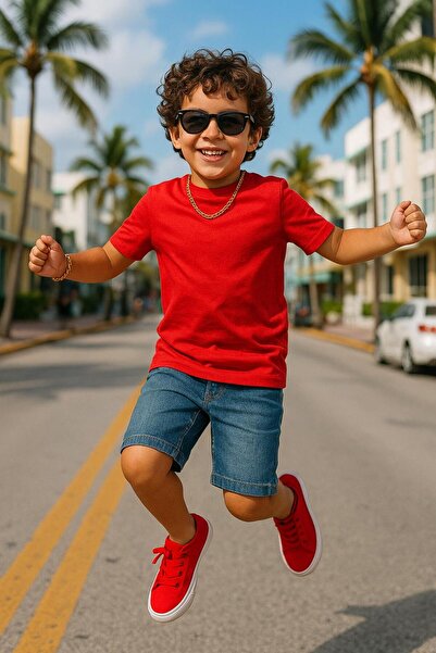 Cloise Red Kids T-Shirt Unisex |   100% Cotton |