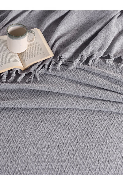 Güvenal Esila 220x220cm Çift Kişilik Saçaklı Yatak Örtüsü | Çeyizlik | Hediyelik