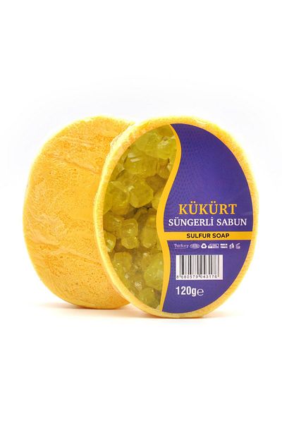 xdeonss 120 جرام صابون استحمام إسفنجي بخلاصة الكبريت