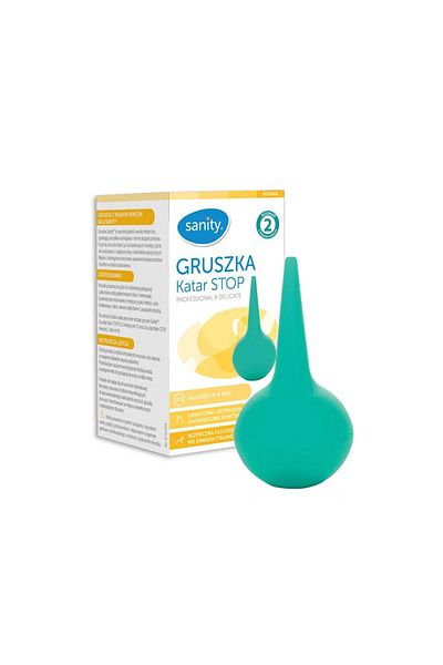 sanity Sanity Stop piriform pump no.2, nose and ears, for children 0 - 6 months, Green