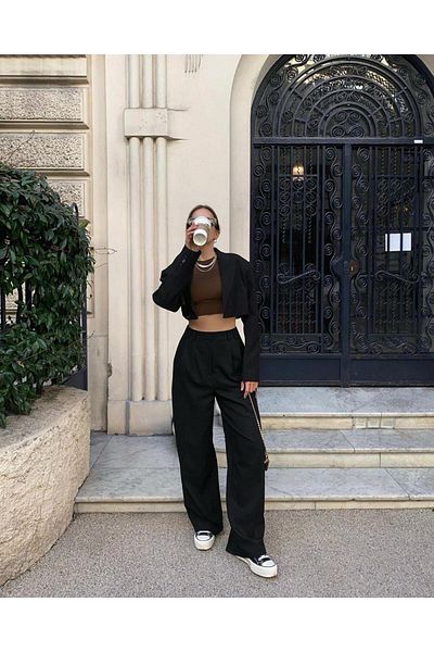 sunfyre Women's Pleated High Waist Fabric Palazzo Pants