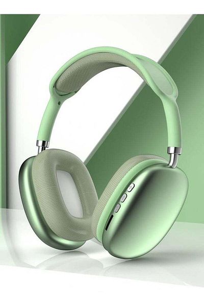 Generic Vitacelli P9 PRO MAX Immersive Active Noise Cancelling Wireless Headphones GREEN