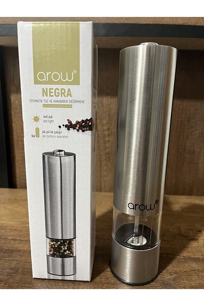 Hazal Negra Automatic Salt and Pepper Mill Arow