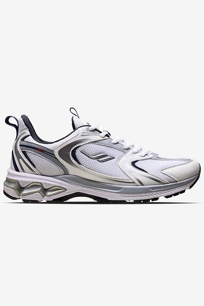 Lescon Unisex White Navy Blue Running Walking Sports Shoes