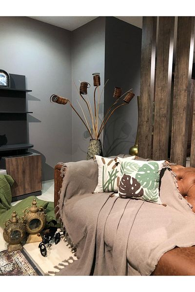 LUWİNO HOME Ръчно изработен калъф за диван, цвят по цвят, 180*220 см