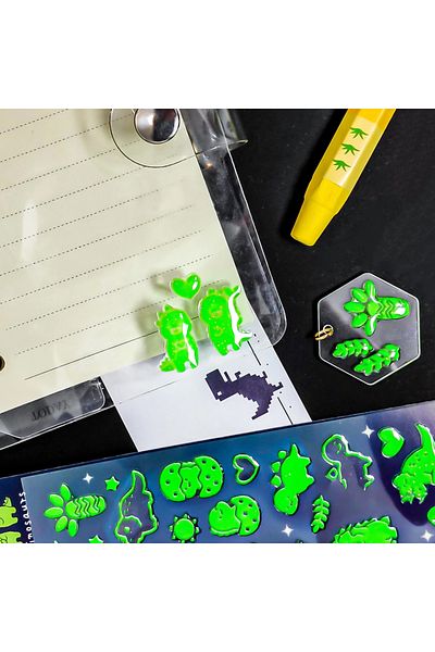 Bigpoint Sticker Phosphorescent Dinosaurs 15 Pack