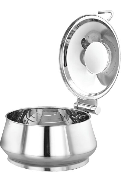 ALSAIF Food Warmer Bowl For Buffet, Round Bowl With Stainless Steel Lid And Heating Fuel Holder By Al Saif,