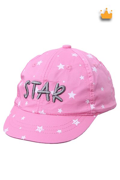 Kitti 1-4 Years 46cm Baby Girl Child Star Adjustable Velcro Hat Cap Cap Pink Y91004