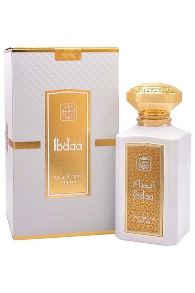 Naseem Perfumes Ibdaa Aqua Perfume | Fresh Jasmine White Musk Tone Eau De Parfum For Men & Women 100