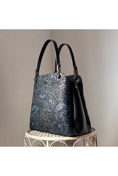 OEM Office bag, Natural Leather Baroque Style, Handmade