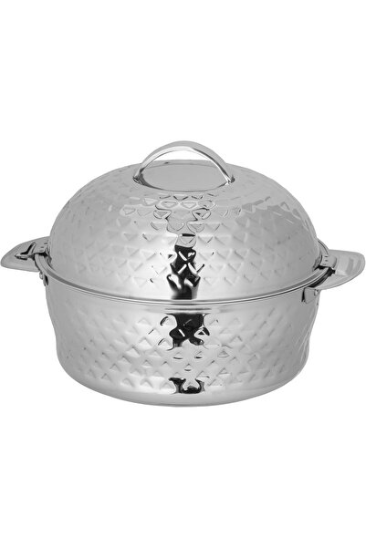 ALSAIF Vista Hot Pot S/s Thermal Serving Bowl With Two Handles, 2.5l Silver