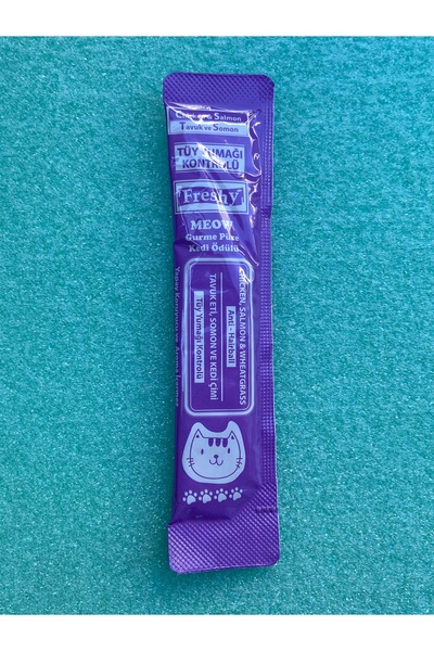 Freshy Tavuklu, Somonlu Ve Kedi Çimli Kedi Püresi Takviyeli Hüptürük Krema