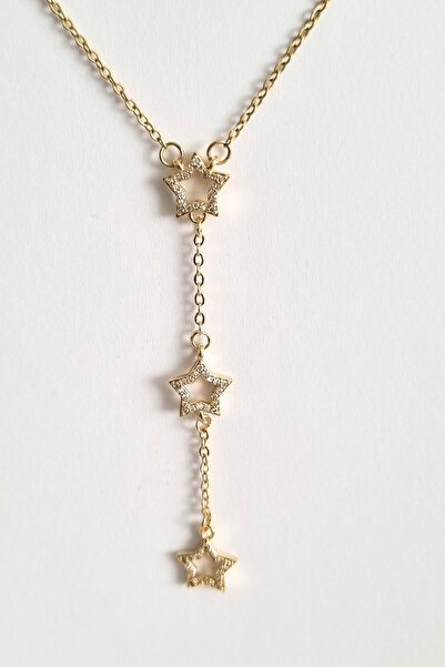 ayışığı Gold Triple Star Necklace