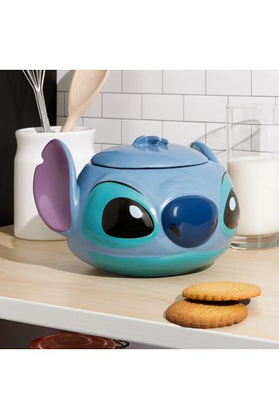 Paladone Borcan de fursecuri model Stitch, inaltime 15 cm, forma personaj 3D, licenta oficiala Disney
