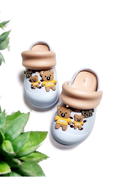 AkınalBella Eva Looped Cute Bear Sticker Mare, piscină, papuci de plajă