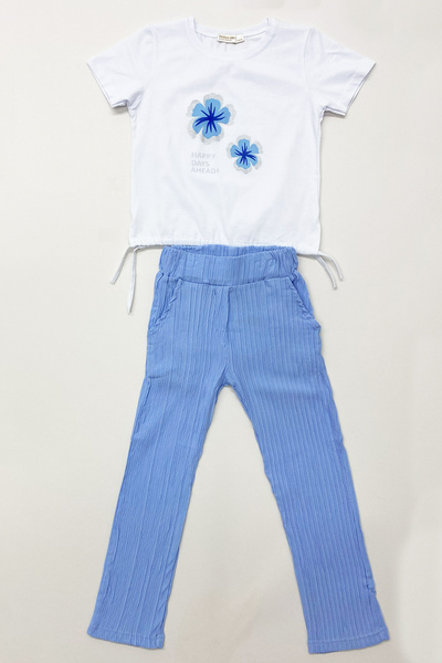 HÇM Girl's Summer Double Suit with Flower Print E35