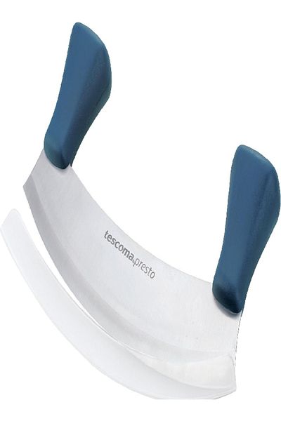 TESCOMA Presto Chopping Knife-Cradle 18 cm – Assorted, Curved Blade for Easy Mincing