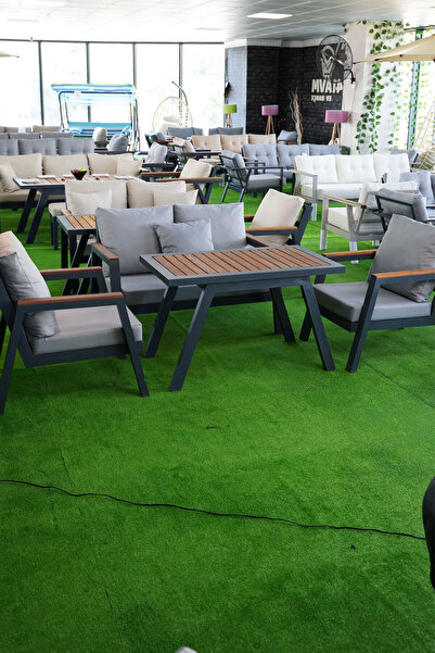 Alezy Atlantik Alüminyum 4 Kişilik Oturma Grubu