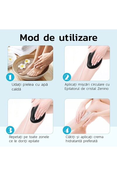 MACVI Epilator Macvi® cu Cristale, Fara Durere, Portabil, Unisex, IP67, Auriu