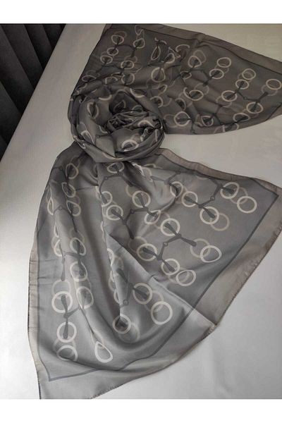 ALTUNTAŞ Women's Cotton Etnic Geometric Patterned Shawl
