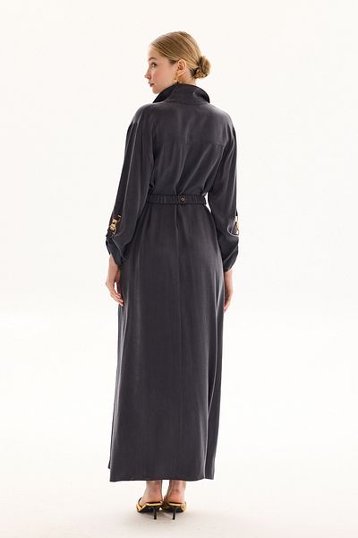 Missemramiss Speciale Seta Dress 4819 Anthracite
