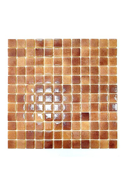 MozaiKristaL Tüm yüzeyler için 25x25mm P. Krem- Kahve, 31,5x31,5cm Fileli Cam...