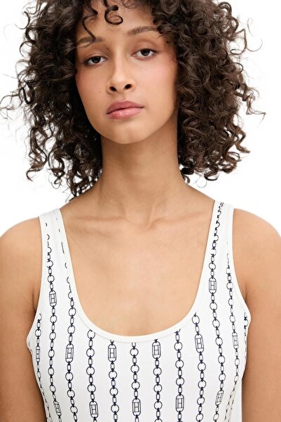 Tommy Hilfiger Kadın Beyaz Mayo UW0UW05905