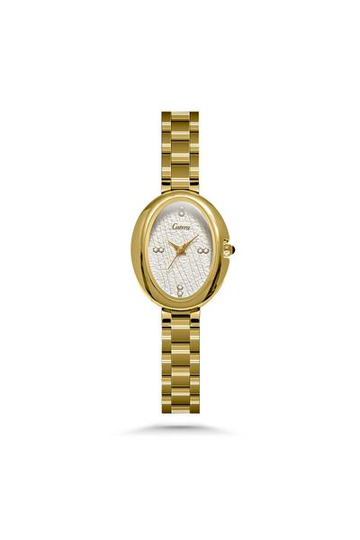 catera Caterra watch for your important occasions in gold color with a white dial