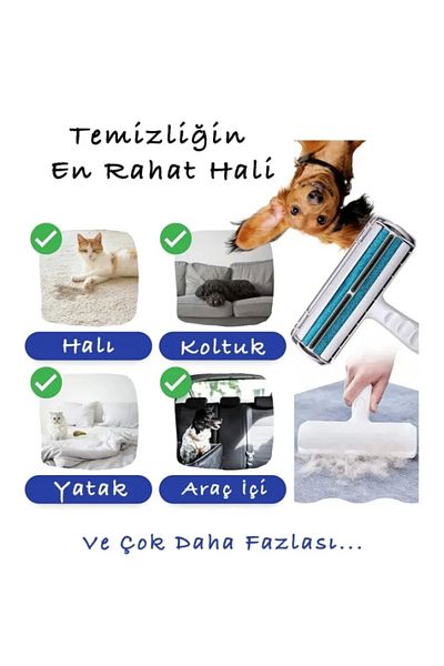 ÇAYLAR AVM Cat Dog Pet Sweater Clothes Clothes Carpet Bedding Feather Cleaner Bristle Dust Collector with Hopper