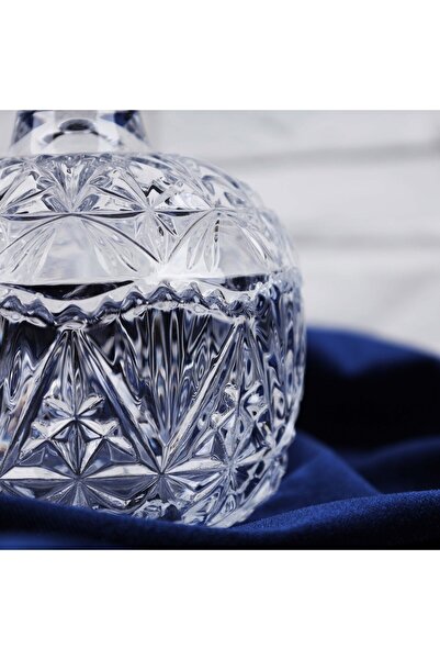 Lüks Sepeti Nisa - Lüx Ve Şık Kapaklı Modern Cam Şekerlik - Ikramlık - Lokumluk 270 ML