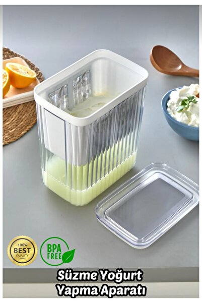 stilsenin34 2200ml Yoğurt Süzme Aparatı Evde Süzme Aparatı Peynir Yapmak Artı...