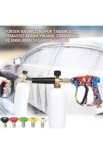 Polham K Serisi Basınçlı Yıkama Makineleriyle Uyumlu Profesyonel Araç Yıkama Tabanca Seti