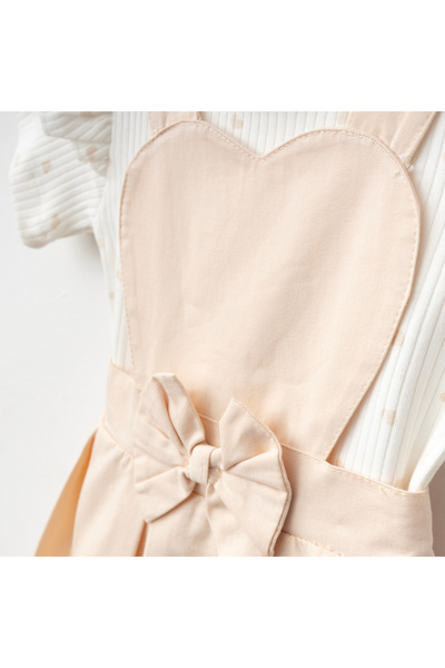 Lumia Baby Rochie pentru fetiță plisată cu detaliu inimă