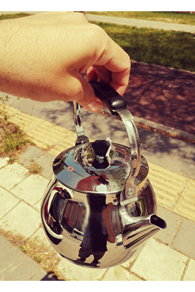 Efsoon Organics Paslanmaz Mıknatıs Tutmaz Üstten Kulplu Çaydanlık Demliği