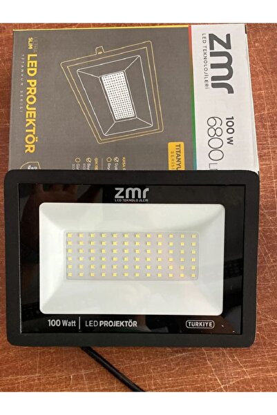 ZMR 100w led projöktör,siyah kasa beyaz ışık 100w led projöktör,zmr 100w led projöktör