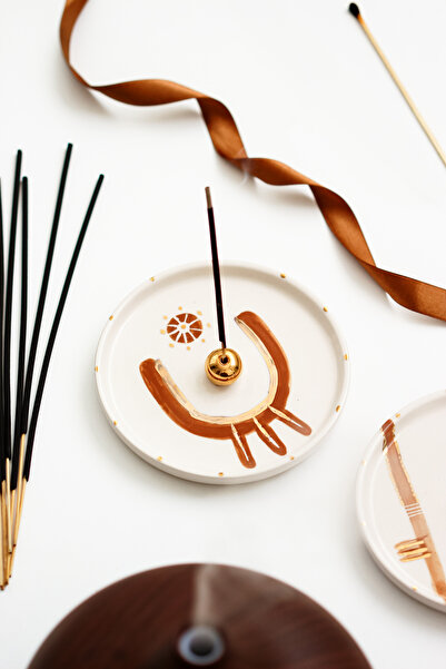 SİNEM YAMAN HOME ZEN EL YAPIMI SERAMİK TÜTSÜLÜK / SERAMİK ÇUBUK TÜTSÜLÜK