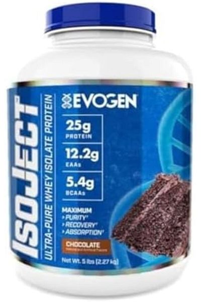 EVOGEN إيزوجيكت | بروتين مصل اللبن المعزول عالي الجودة، غني بأكثر من 12 غرامًا من الأحماض الأمينية الأساسية، و5 غرامات من الأحماض الأمينية المتفرعة السلسلة، وإنزيمات إجنيتور، للتعافي.