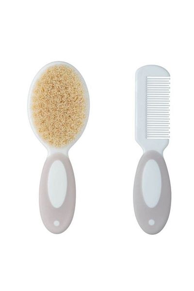 bebelyno Set Bebe Perie Pieptene Brad Natural bebelyno® 2 buc
