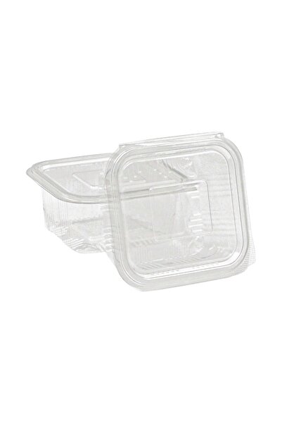 YOK YOK AMBALAJ Disposable Storage Container with Plastic Lid Leak Proof Container 250 ml 25 Pieces