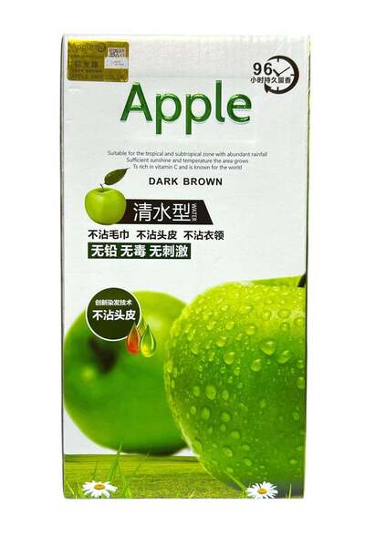 Apple Blossom Naturals Apple Natural Hair Color Cream Ammonia Free Dark Brown...