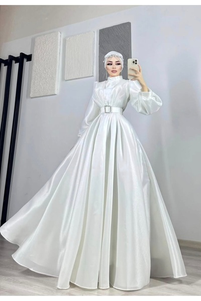 GÜZELLER Βραδινό φόρεμα γάμου από ύφασμα Princess Taffeta