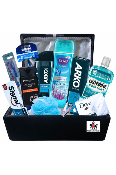 Arko Men ERKEK DAMAT BOHÇASI İÇİN TIRAŞ BAKIM ÜRÜNLERİ VE NİŞAN BOHÇA SANDIĞI...