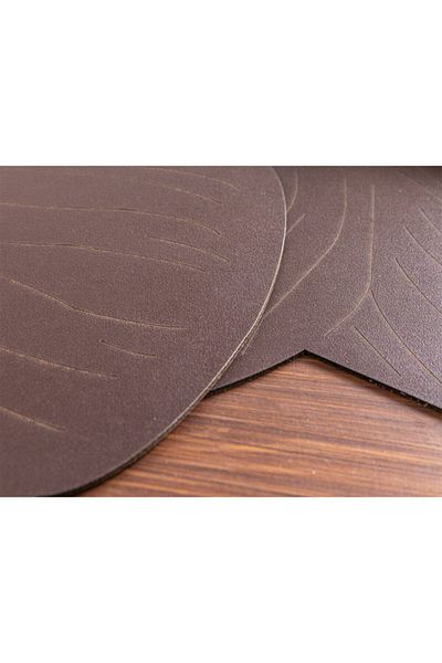 English Home Floral Faux Leather 2 Pack American Service 40 cm Καφέ