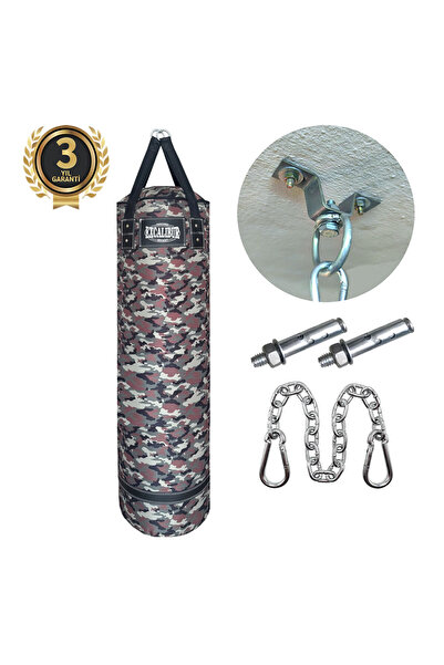 Excalibur Polystar Boks Kum Torbası 120 x 30 cm Kamuflaj