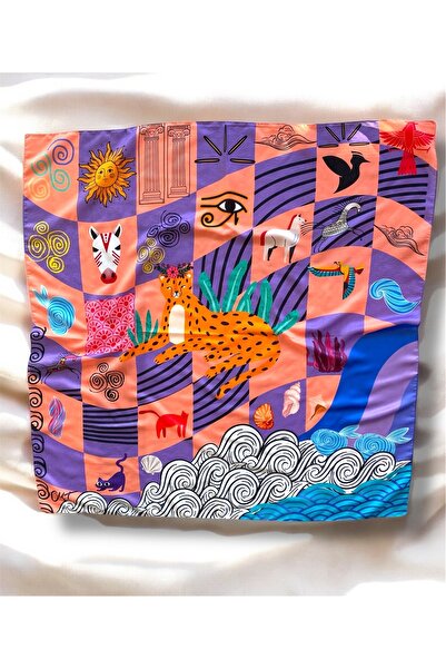 Oyt Collection Oyt Dükkan Antik Kentte Leopar Fular & Şal & Eşarp