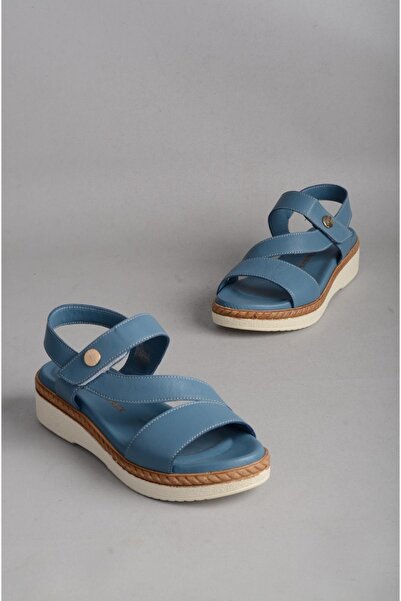 SEÇ KUNDURA SEÇ KM44 ΓΝΗΣΙΟ ΔΕΡΜΑ ΑΝΑΤΟΜΙΚΑ ΓΥΝΑΙΚΕΙΑ ΣΑΝΔΑΛΙΑ ΜΠΛΕ