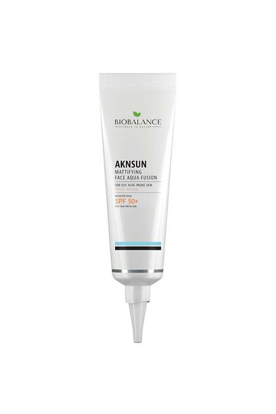 probio balance AKNSUN Mattifying Cream with SPF 50+, for Acne-Prone and Oily Skin, Bio Balance, MEDIUM, 40 ml