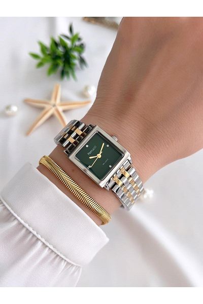 Ferrucci Women's Wristwatch+Bracelet Special Series Steel Cord Blackening Color Does Not Throw Vs.Blkt.0306