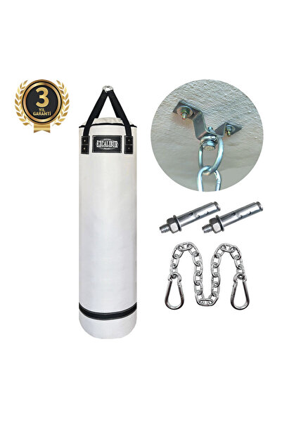Excalibur Polystar Boks Kum Torbası 120 x 30 cm Beyaz