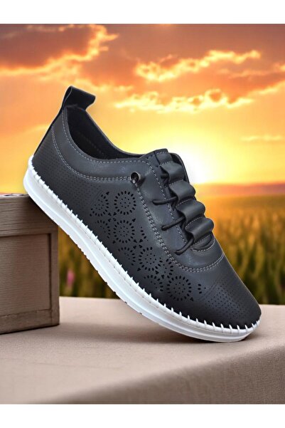 Elit 555 Чорно-білі легкі зручні ортопедичні жіночі туфлі на щодень